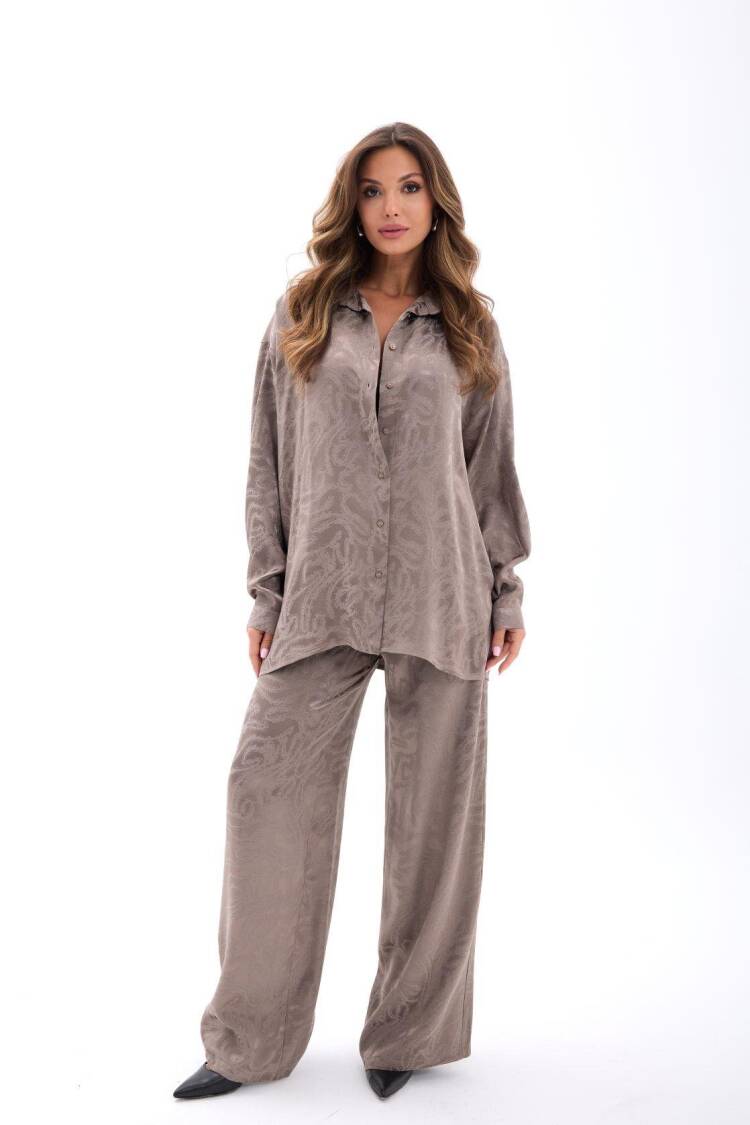 Beige Casual Elegant Formal Set - Brand: Fame - Women's Clothing Wholesale - Globality Store