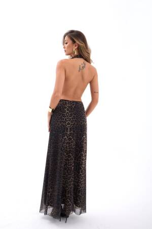 Brown Sexy Elegant Glam Formal Dress - Brand: Fame - Women's Clothing Wholesale - Globality Store