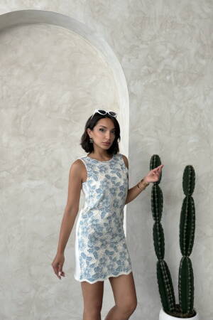 Floral Shift Dress With Cap Sleeves - Brand: Topshow - Women's Clothing Wholesale - Globality Store