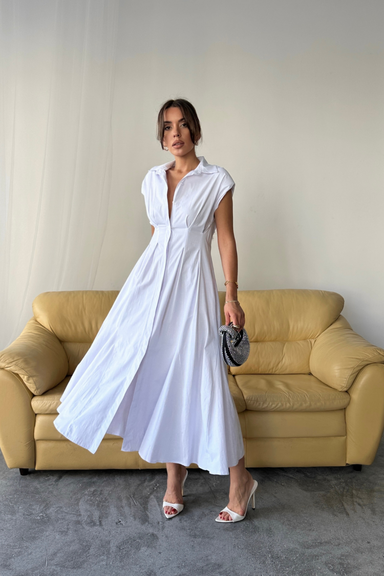 Elegant Formal Casual Shirt Dress