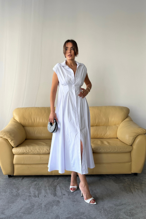 Elegant Formal Casual Shirt Dress - Brand: Ello - Women's Clothing Wholesale - Globality Store