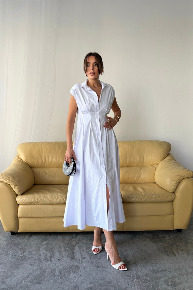 Elegant Formal Casual Shirt Dress