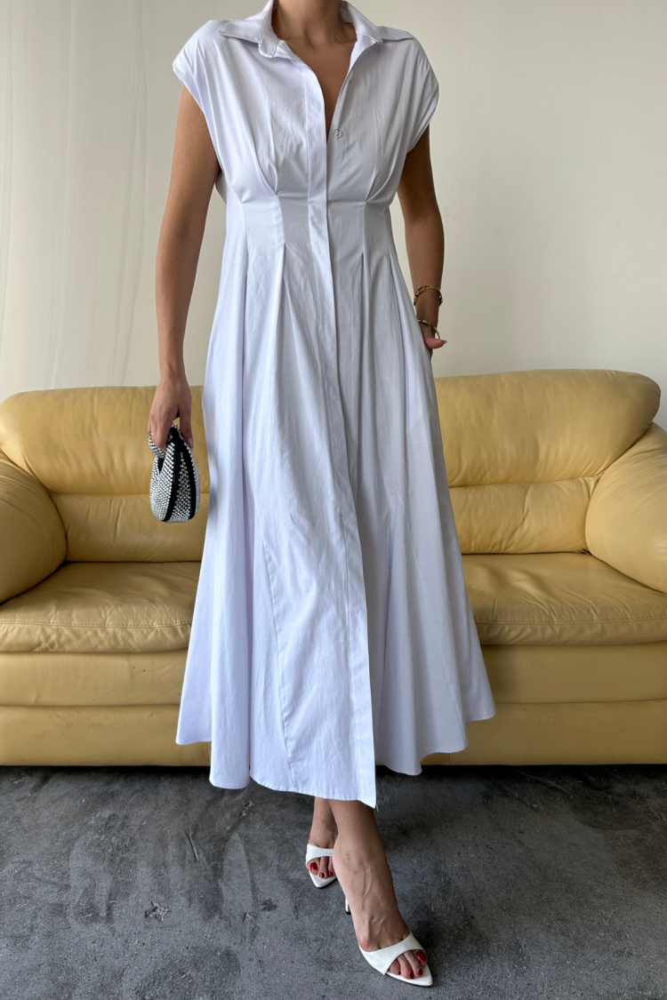 Elegant Formal Casual Shirt Dress