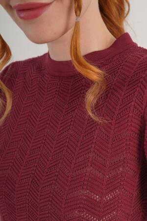 Blouse With High Neck And Short Sleeves - Brand: Lustrin - Women's Clothing Wholesale - Globality Store