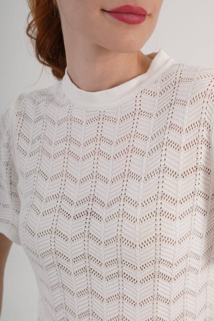 Casual Elegant Blouse With Crew Neck