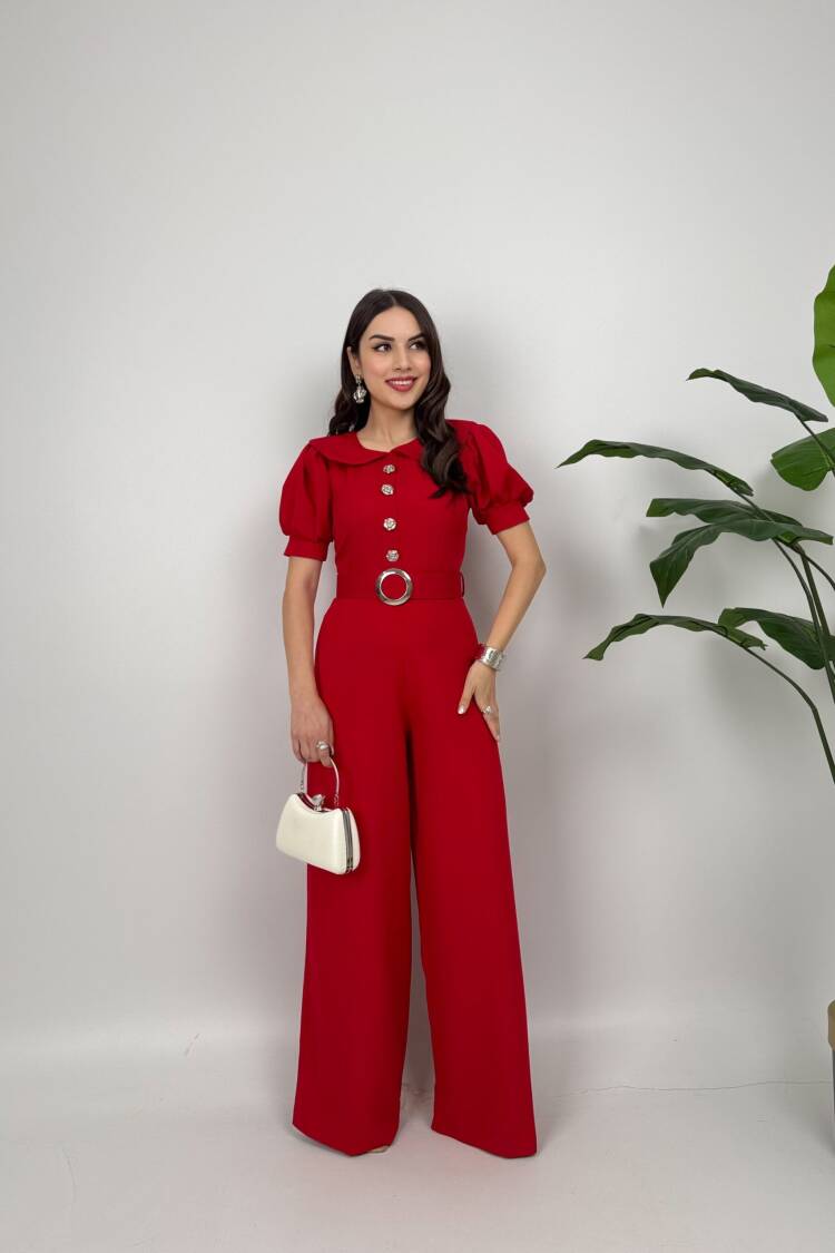 Tailored Elegant Fitted Jumpsuit - Brand: Miss Janell - Women's Clothing Wholesale - Globality Store