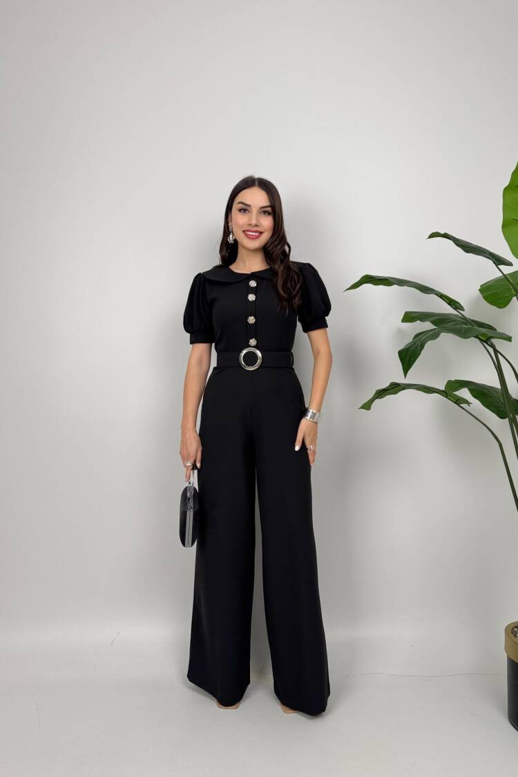 Tailored Elegant Jumpsuit - Brand: Miss Janell - Women's Clothing Wholesale - Globality Store