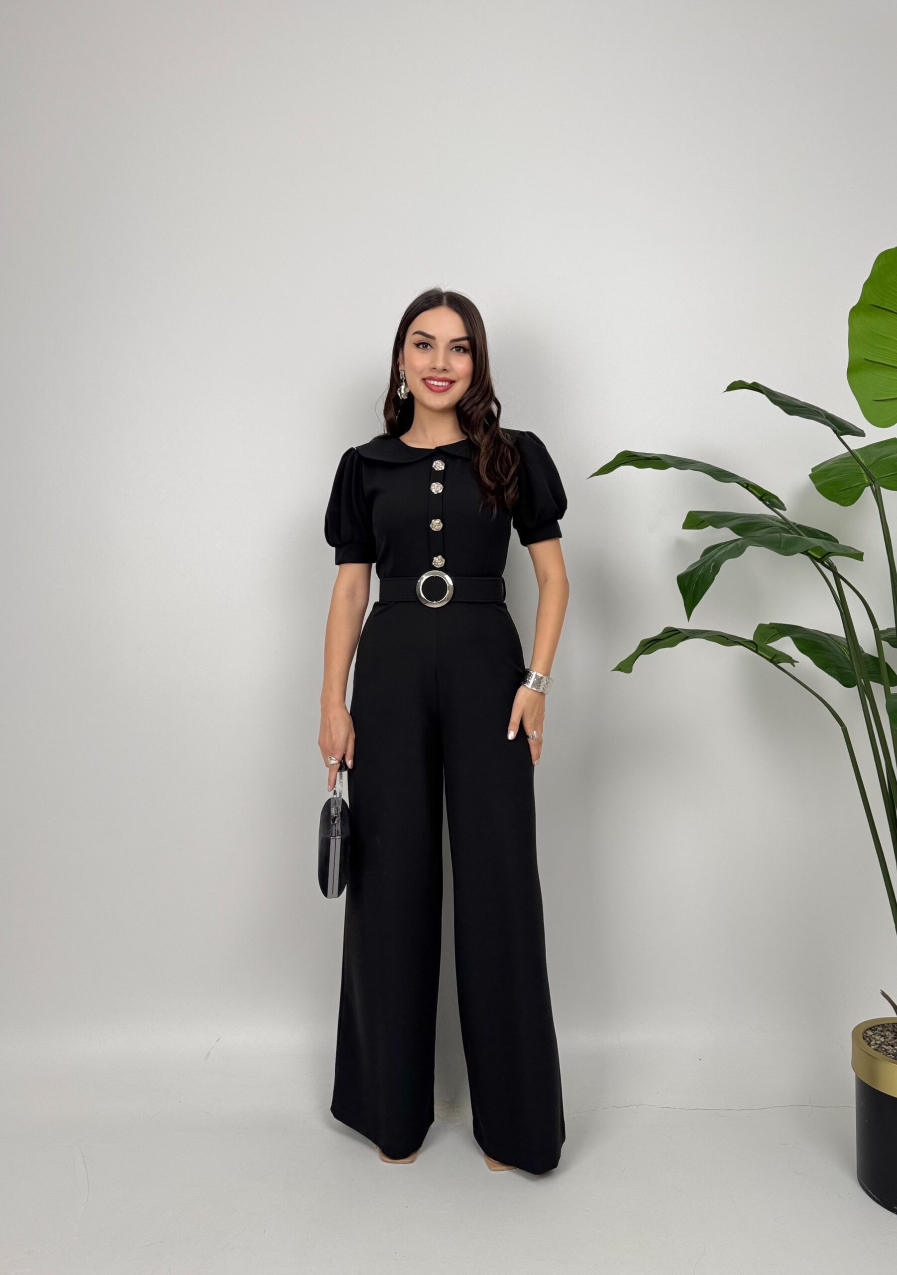 Tailored Elegant Jumpsuit - Brand: Miss Janell - Women's Clothing Wholesale - Globality Store
