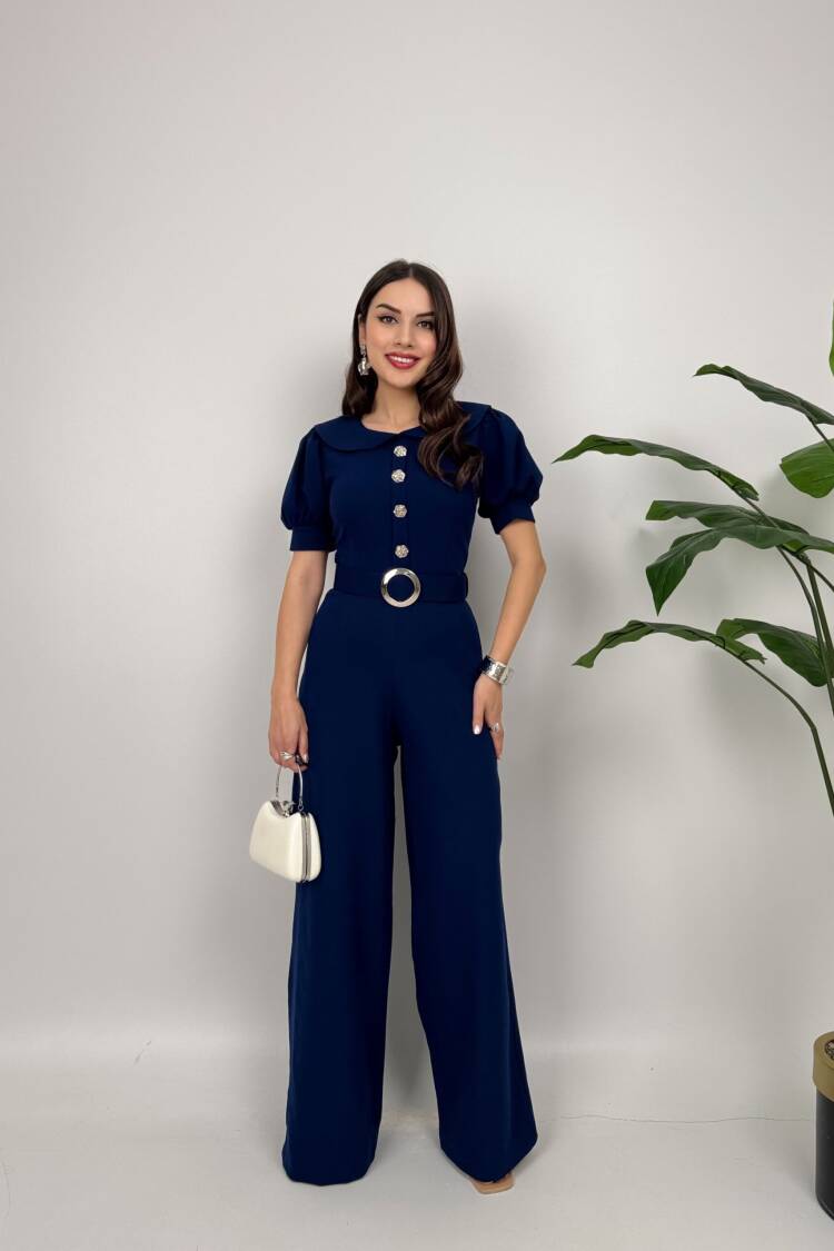 Tailored Jumpsuit - Brand: Miss Janell - Women's Clothing Wholesale - Globality Store