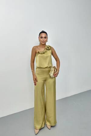 Gold Elegant Tailored Sleeveless Jumpsuit - Brand: STEPS - Women's Clothing Wholesale - Globality Store