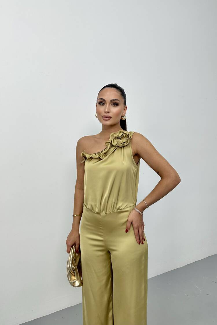 Gold Elegant Tailored Sleeveless Jumpsuit - Brand: STEPS - Women's Clothing Wholesale - Globality Store