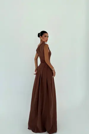 Elegant Formal Glam A-Line Dress - Brand: EYYO ATELIER - Women's Clothing Wholesale - Globality Store