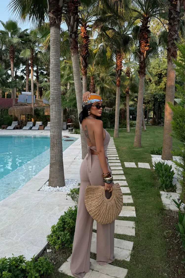 Beige Casual Sexy Elegant Suit