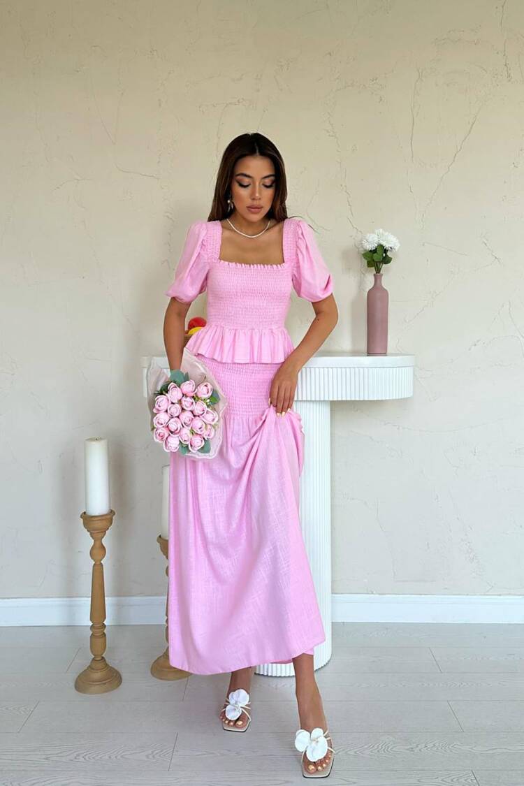 Elegant Fitted Maxi Skirt Set