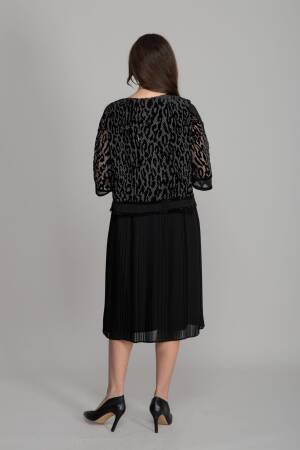Black Elegant Formal Vintage Shift Dress - Brand: GUMANIZE - Women's Clothing Wholesale - Globality Store