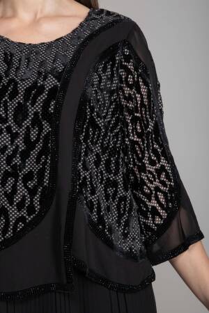 Black Elegant Formal Vintage Shift Dress - Brand: GUMANIZE - Women's Clothing Wholesale - Globality Store
