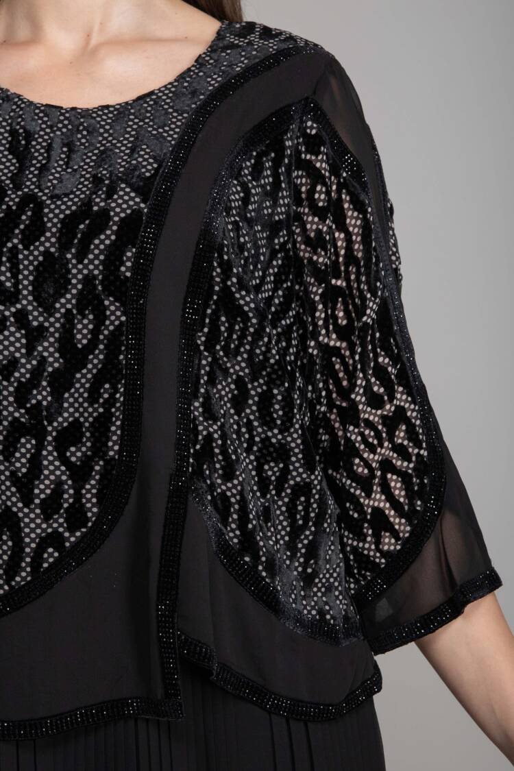 Black Elegant Formal Vintage Shift Dress