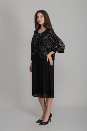 Black Elegant Formal Vintage Shift Dress - Brand: GUMANIZE - Women's Clothing Wholesale - Globality Store