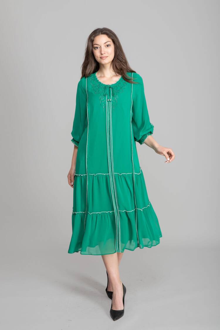 Modest Elegant Shift Dress - Brand: GUMANIZE - Women's Clothing Wholesale - Globality Store