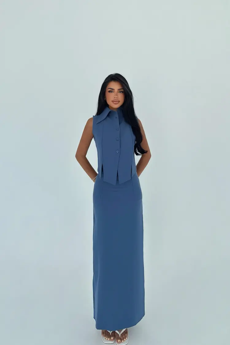 ElegantSet With Buttoned Closure - Brand: EYYO ATELIER - Women's Clothing Wholesale - Globality Store
