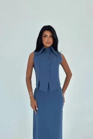 ElegantSet With Buttoned Closure - Brand: EYYO ATELIER - Women's Clothing Wholesale - Globality Store