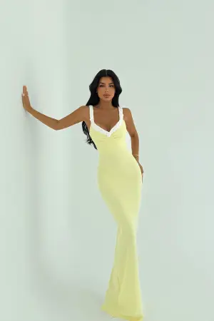 Bodycon Dress With Sweetheart Neck - Brand: EYYO ATELIER - Women's Clothing Wholesale - Globality Store