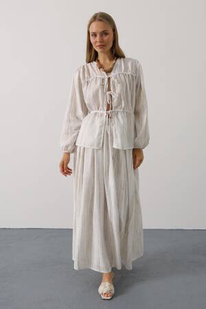 White Boho Elegant Set - Brand: Reyon - Women's Clothing Wholesale - Globality Store