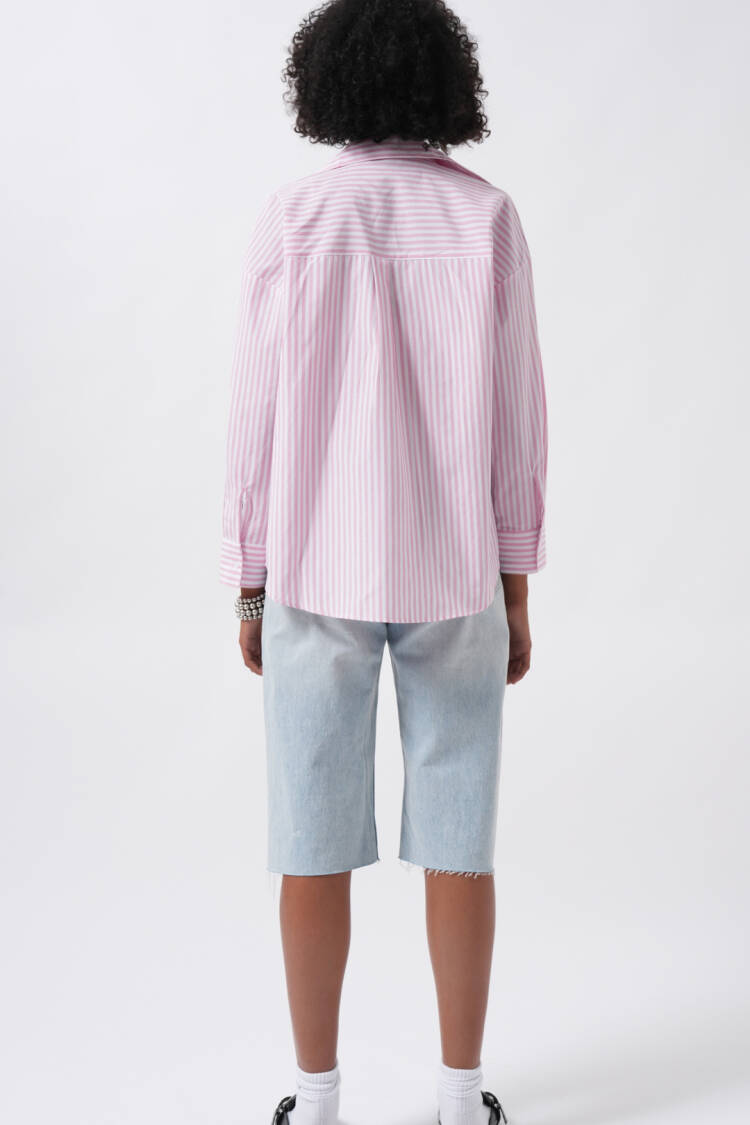 Striped Casual Oversized Shirt