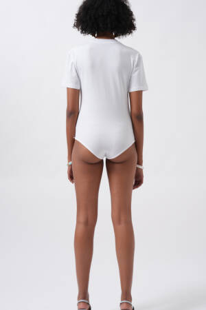 Bodysuit Slim Fit Short Sleeve Crew Neck - Brand: Black Fashion - Women's Clothing Wholesale - Globality Store