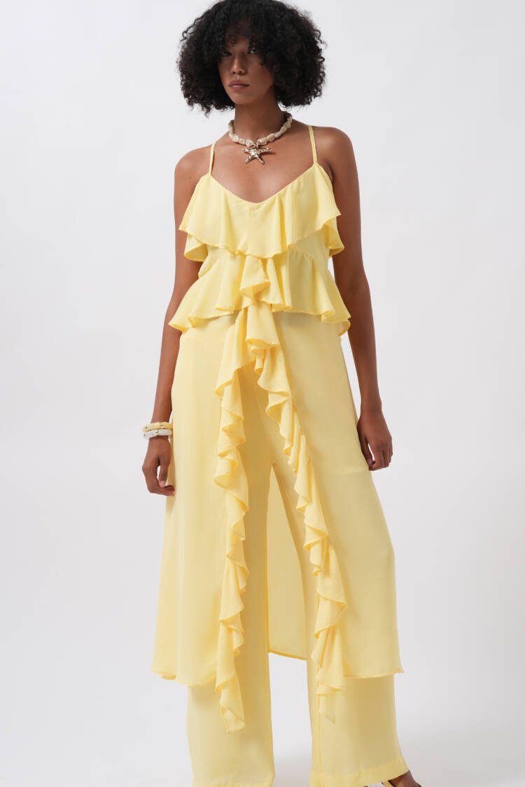 Sleeveless V-Neck Blouse