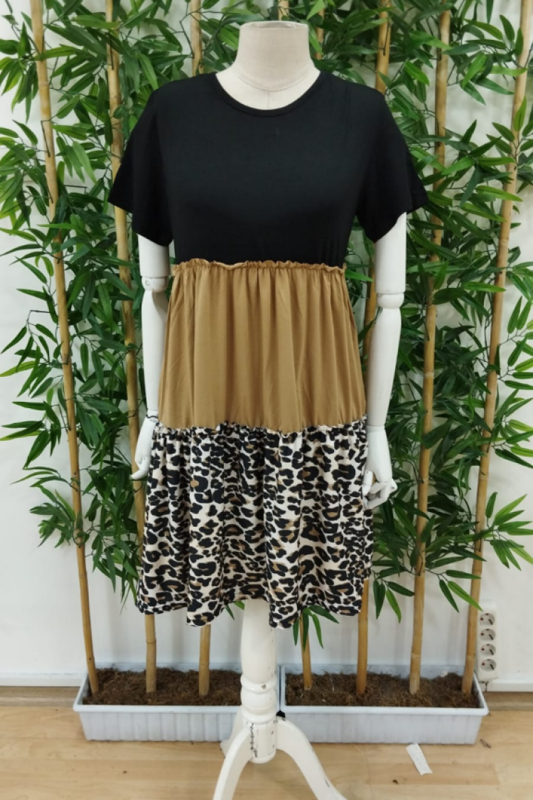 Black Casual Cute Babydoll Dress