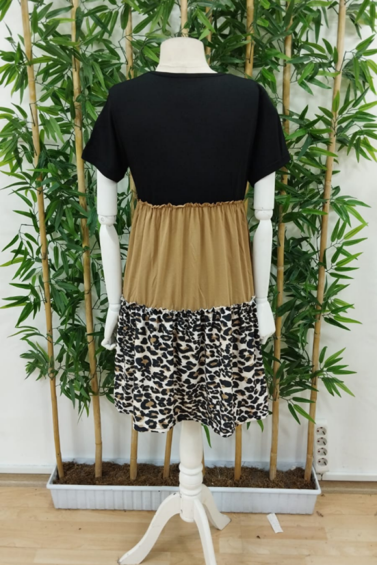 Black Casual Cute Babydoll Dress