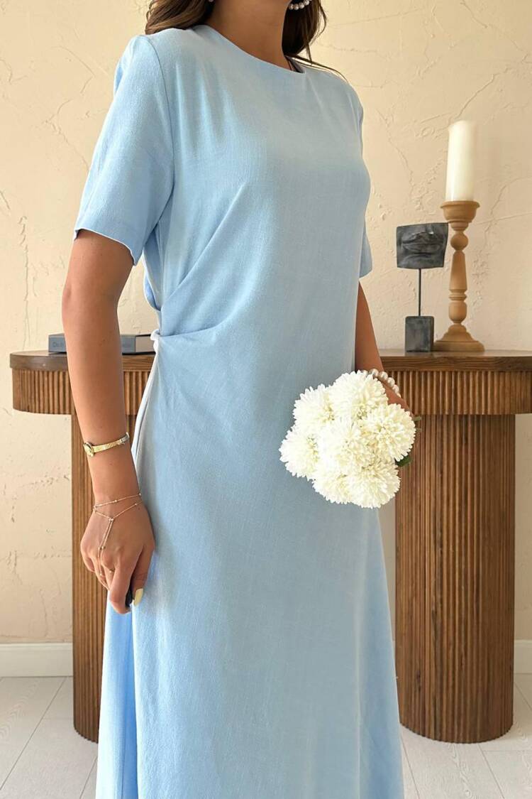 A-Line Modest Elegant Floor Length Dress