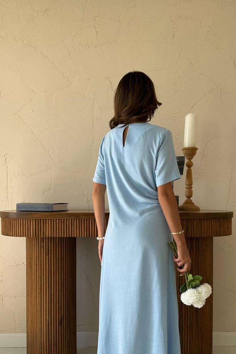 A-Line Modest Elegant Floor Length Dress
