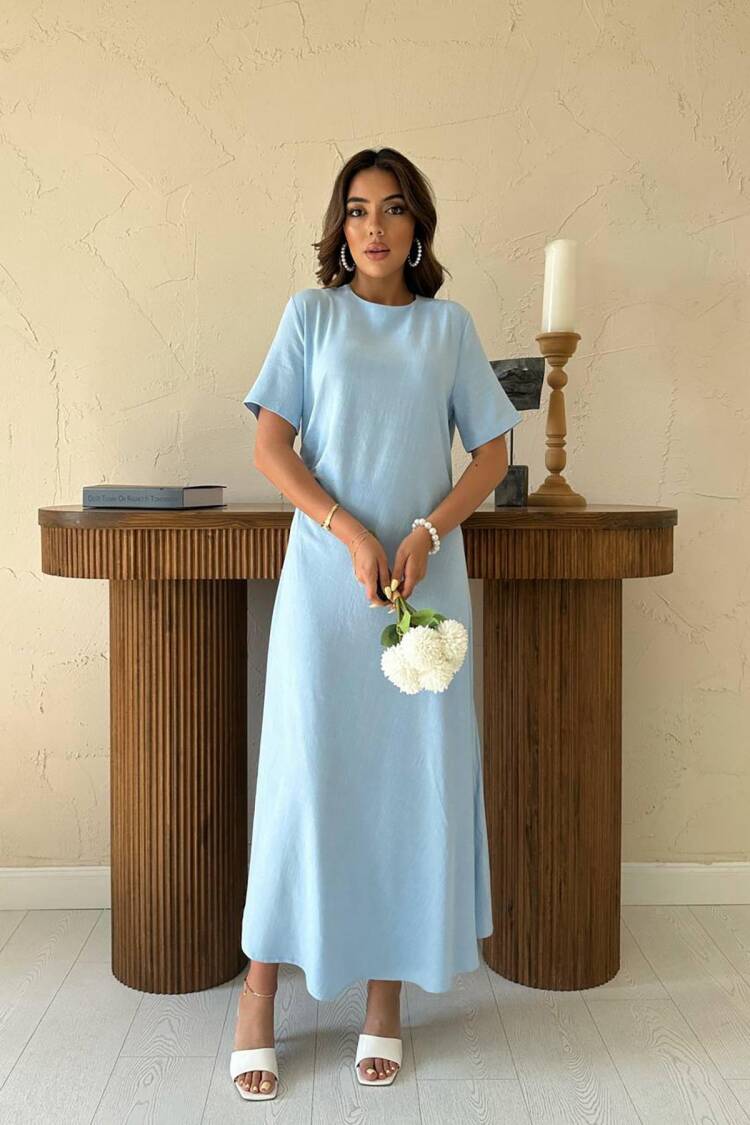 A-Line Modest Elegant Floor Length Dress - Brand: Elisa - Women's Clothing Wholesale - Globality Store