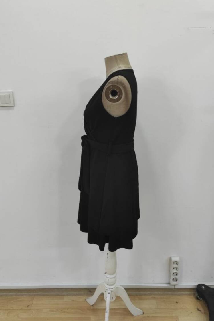 Black Sexy Elegant Wrap Dress