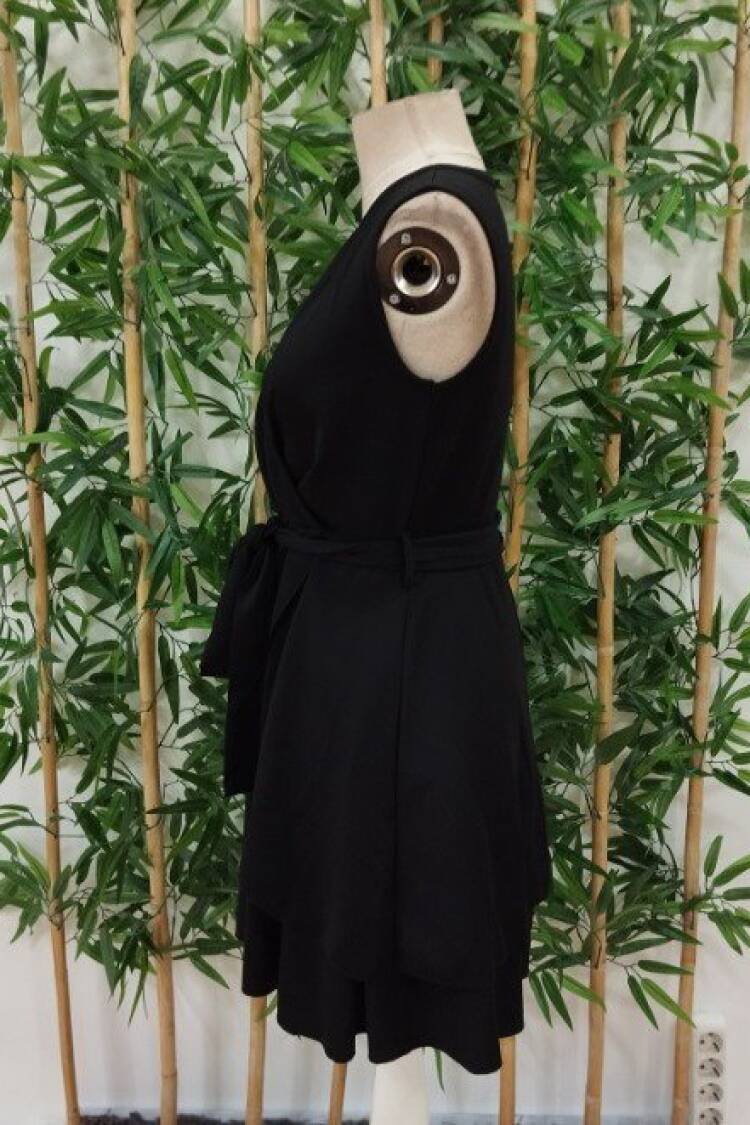 Black Sexy Elegant Wrap Dress