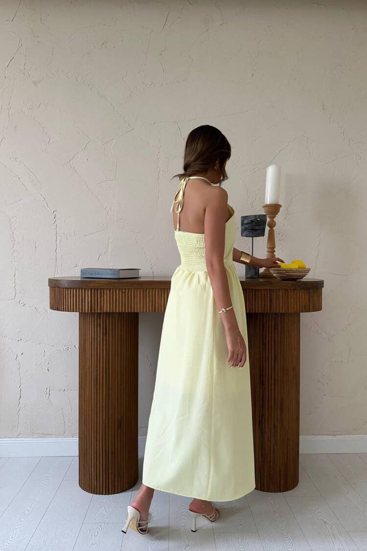 Elegant A-Line Floor Length Dress