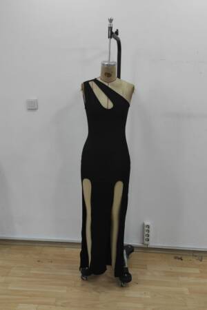 Black Sexy Elegant Formal Glam Bodycon Dress - Brand: Janes - Women's Clothing Wholesale - Globality Store