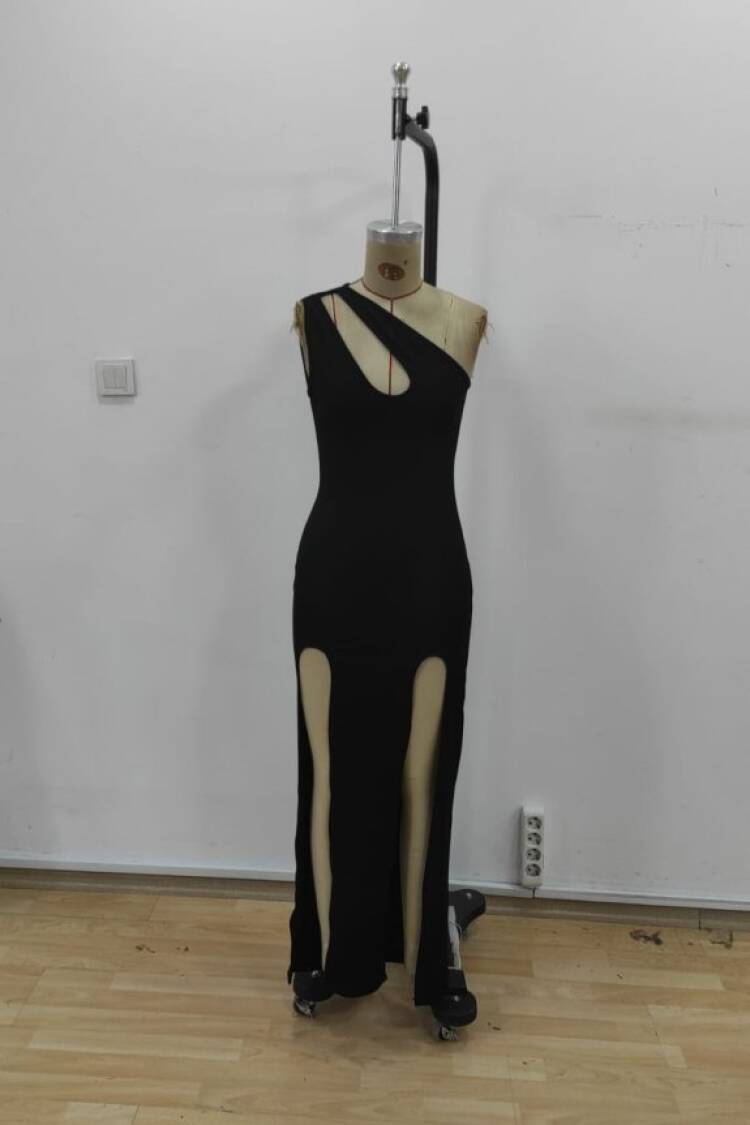 Black Sexy Elegant Formal Glam Bodycon Dress