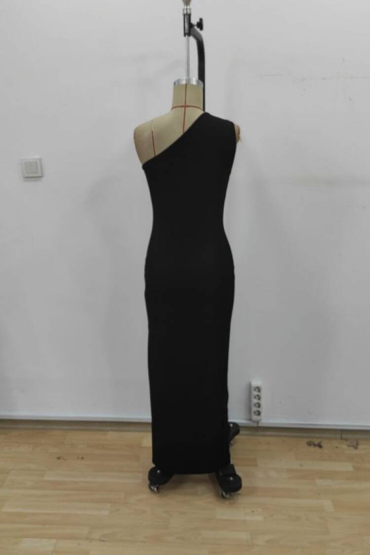 Black Sexy Elegant Formal Glam Bodycon Dress