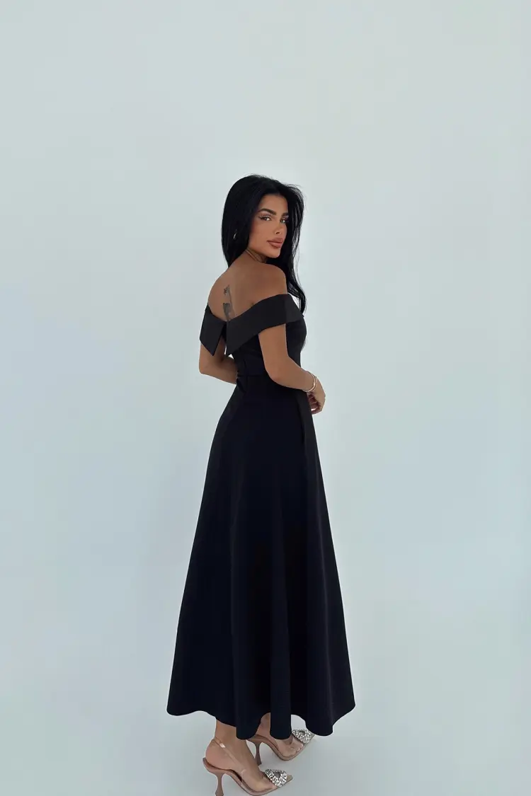 ElegantA-Line Dress Off Shoulder Neck