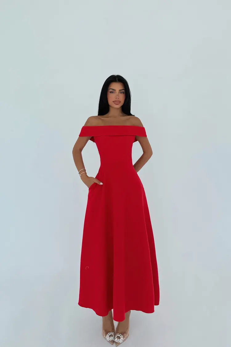 Elegant Formal Glam A-Line Dress - Brand: EYYO ATELIER - Women's Clothing Wholesale - Globality Store