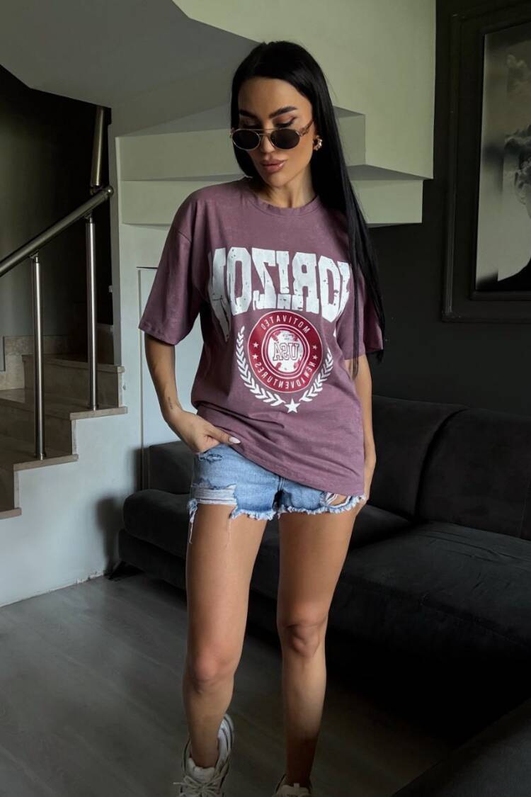 Fuchsia Tshirt Oversized Casual Streetwear