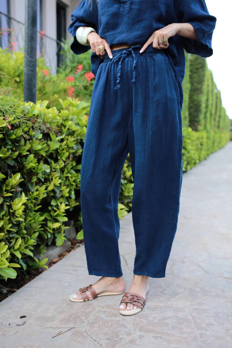 Casual Elegant Pants With Drawstring