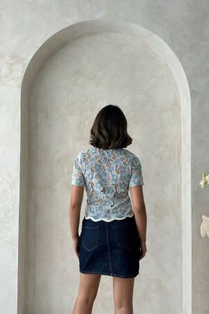 Floral Buttoned Slim Fit Shirt - Brand: Topshow - Women's Clothing Wholesale - Globality Store
