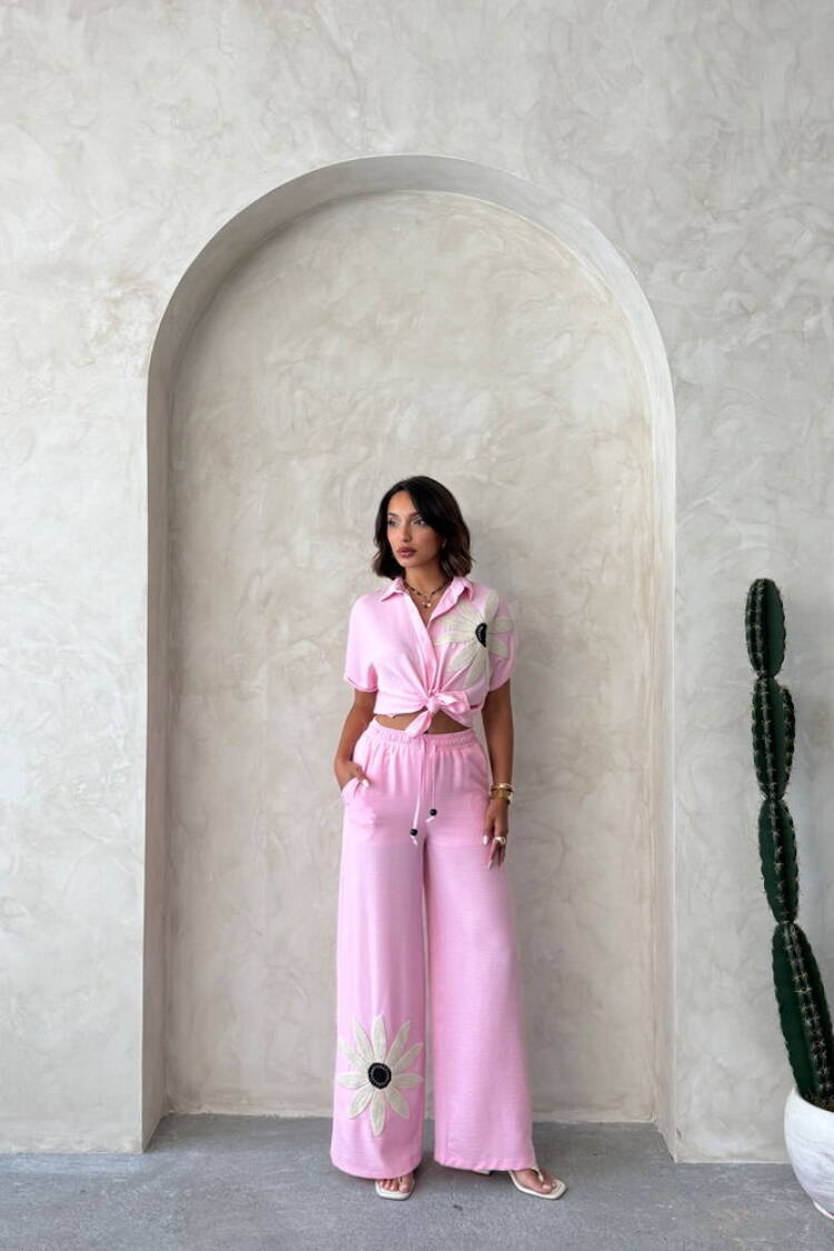 Palazzo Pants With Drawstring Closure