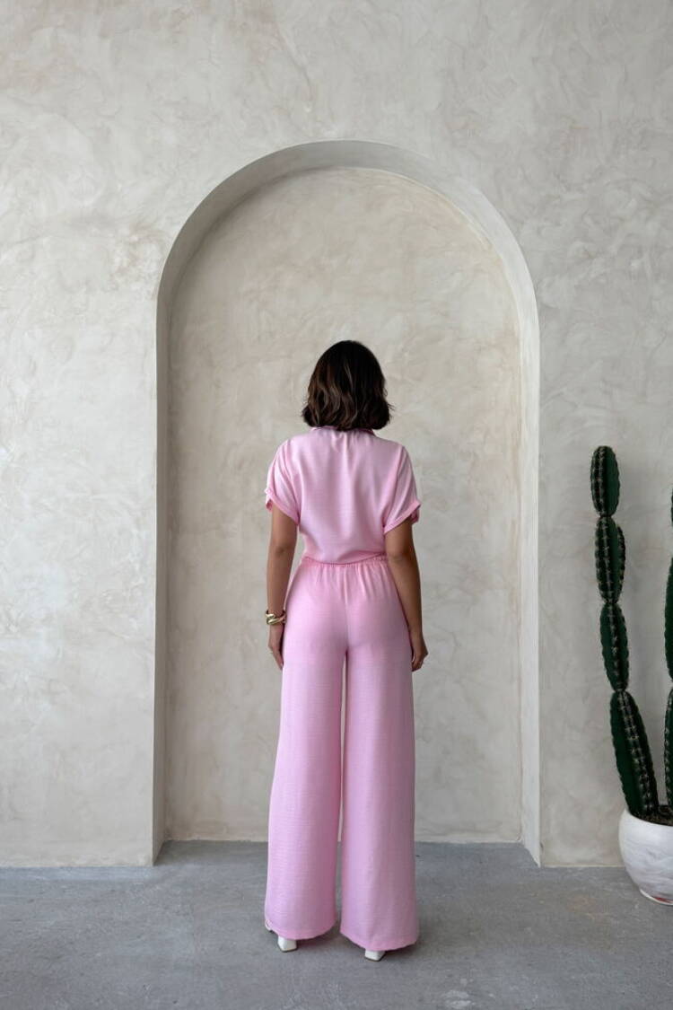 Palazzo Pants With Drawstring Closure