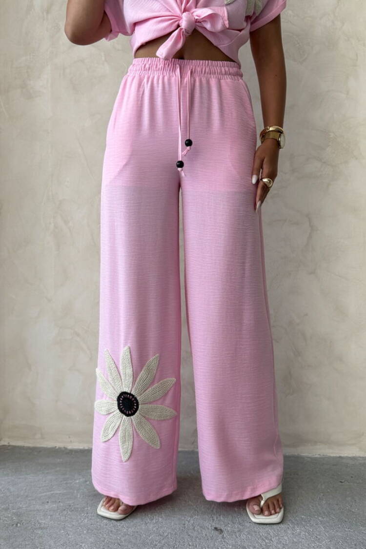 Palazzo Pants With Drawstring Closure