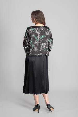 Black Elegant Formal Vintage Midi Dress - Brand: GUMANIZE - Women's Clothing Wholesale - Globality Store